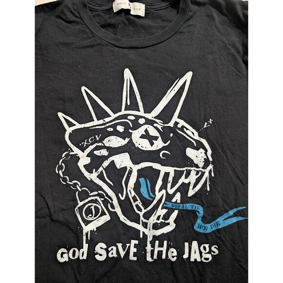 Rare Custom Jacksonville Jaguars God Save the Jags Wolf & Cub Shirt Unisex Small - Picture 2 of 6